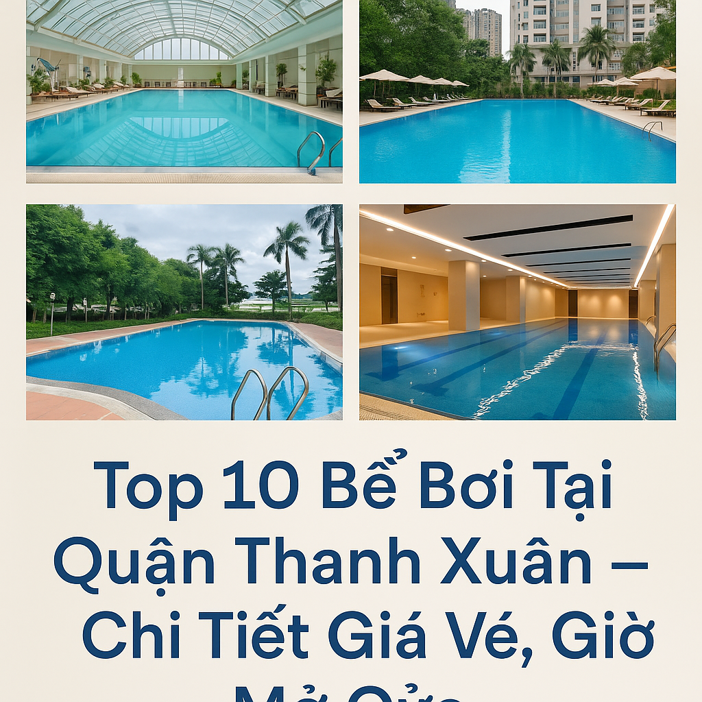 Top 10 Bể Bơi Tại Quận Thanh Xuân – Chi Tiết Giá Vé, Giờ Mở Cửa